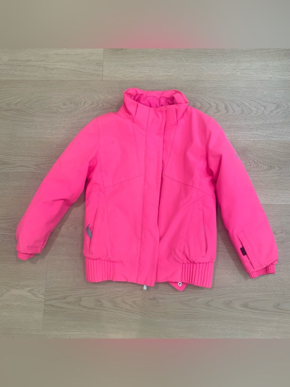 Spyder Kids Bright Pink Insulated Puffer ski Jacket